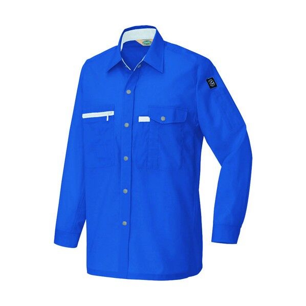 長袖シャツ(男女兼用)(薄地) 006ロイヤルブルー S 5365 1