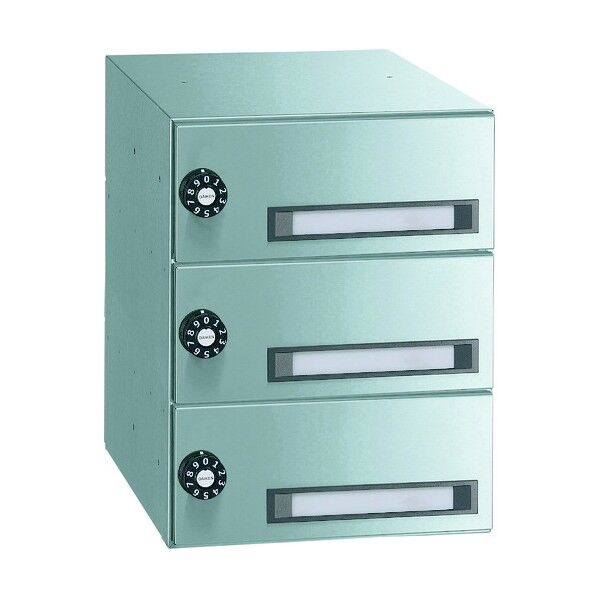 ポステック CSP-205B型 静音ダイヤル錠･防滴仕様 3戸用ユニット CSP-205B-3D 1点