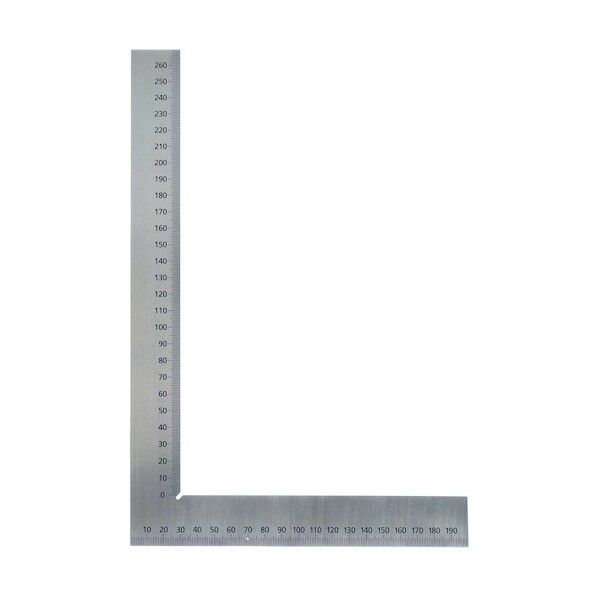 目盛付精密台付スコヤ E形 300 スコヤ E-300 1本