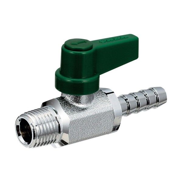 ボールバルブ フリーボール M5型 (黄銅) Rねじ×ホースニップル