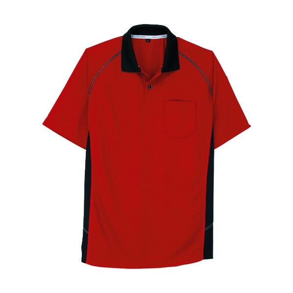 半袖ポロシャツ A-3377 12オレンジ LL A-3377-12-LL 1点