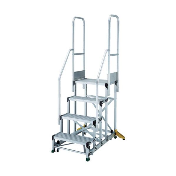 TSF型踏台 階段両手すり MGキャスター アウトリガー