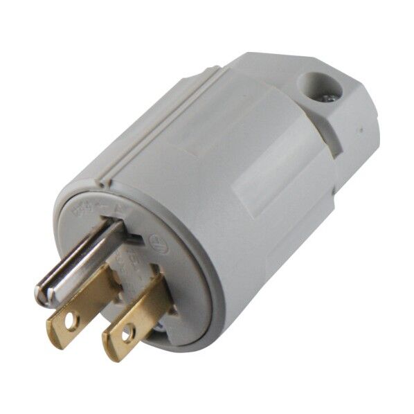 アメリカン電機 平刃形 ナイロンプラグ 接地2P15A125V 白色 7112GN-IV 1点