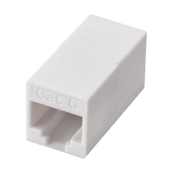 RJ45中継コネクタ Cat6 BLARJ45T6WH 1個