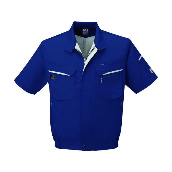 夏 半袖ブルゾン ネイビー色 4Lサイズ WA10470-3-4L 1点