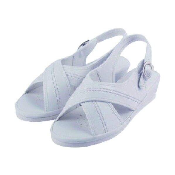 クロスサンダル S ホワイト FR-400 806-25-09-01 1点