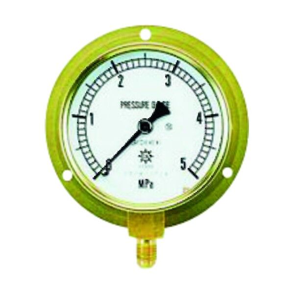 圧力計(1/4''フレア、下出し、75φ、つば付) TA148F-250 1