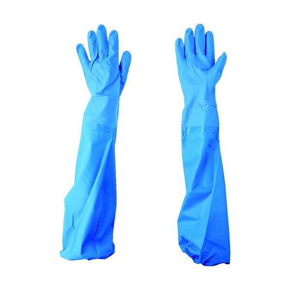 腕カバー付手袋 No.370ニトリル耐油中厚手