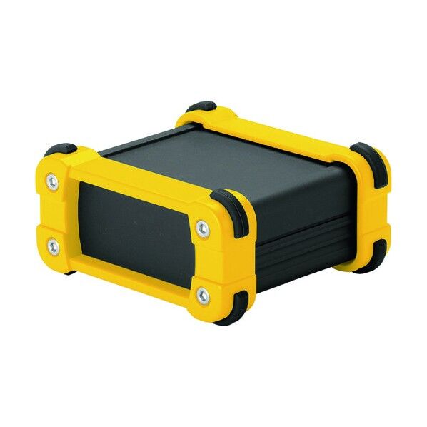 コーナーガード付アルミケースアルミパネルタイプ ブラック/イエロー EXP24-11-17BY 1点