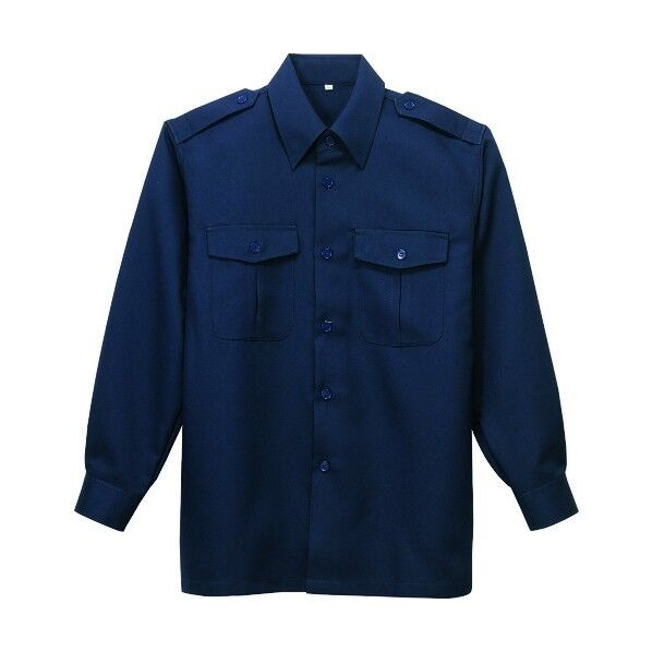 長袖シャツ 008ネイビー 6L 67005 1