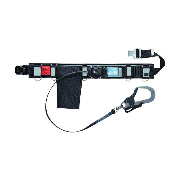 補助帯付墜落制止用器具(アルミフック・じゃばらロープ式) ワンタッチ式