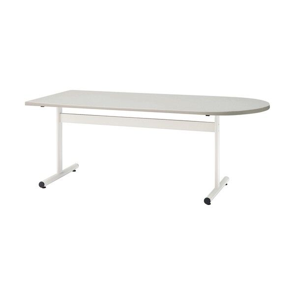 ミーティングテーブル TT-TW 半楕円型 1800×900 ニューグレー TT-TW1890U-NG 1点