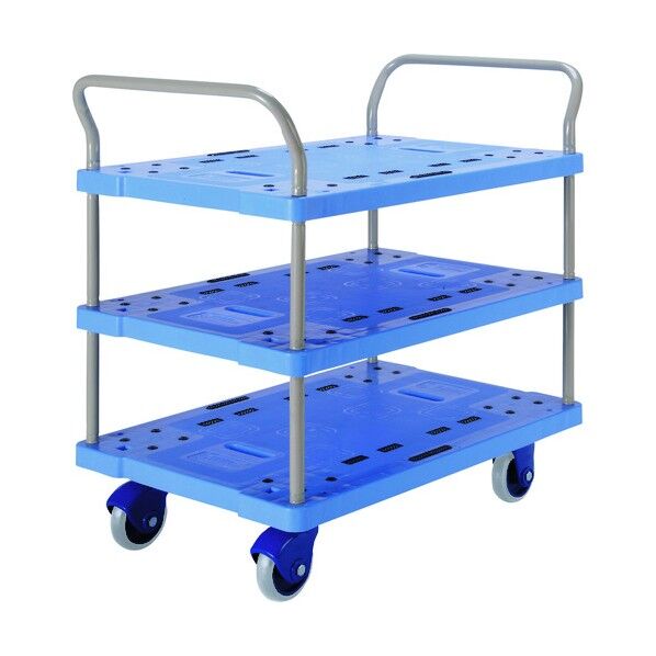 大型環境静音樹脂台車 3段式両ハンドル付 NP-319GS 1点