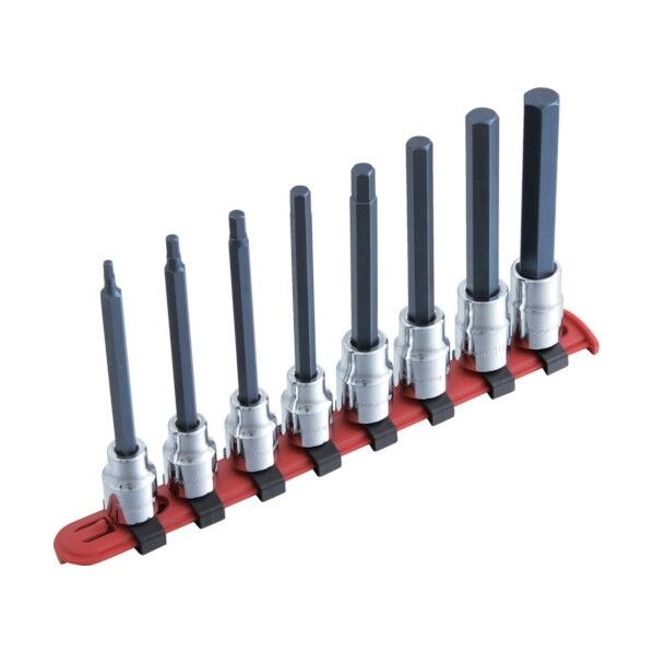 Pro‐Auto 3/8DR.8PC.ロングヘックスビットソケットセット 113-32M 1S