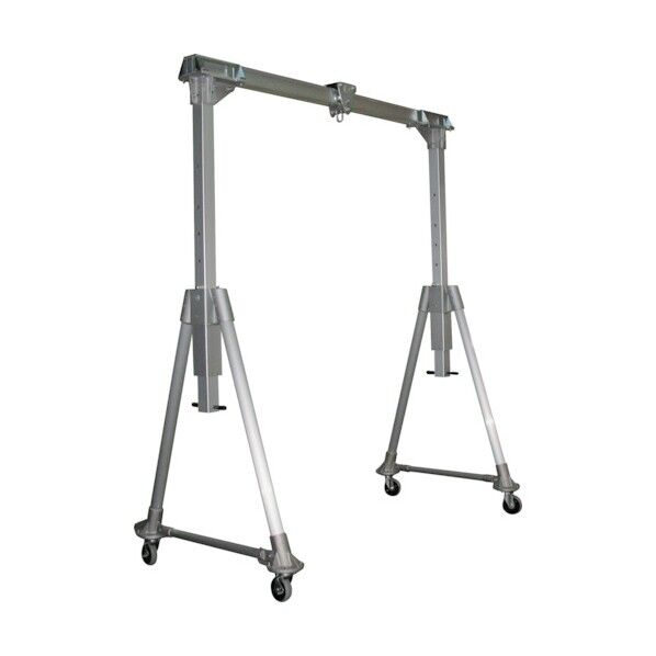 アルミ合金製門型クレーンMGH型(軽量手動伸縮・分解可能タイプ) 定格荷重500kg MGH30-S30-LH-500 1点