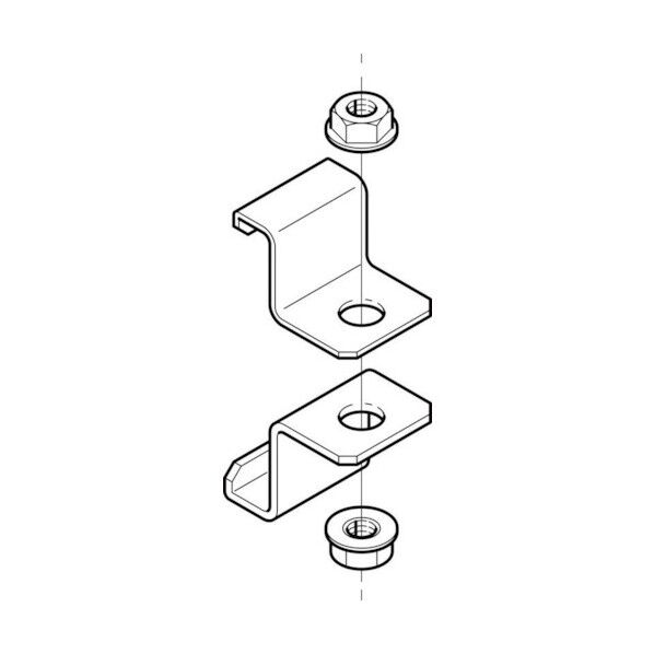 電工 ラックカバー対応吊り金具 SRH1C 1点