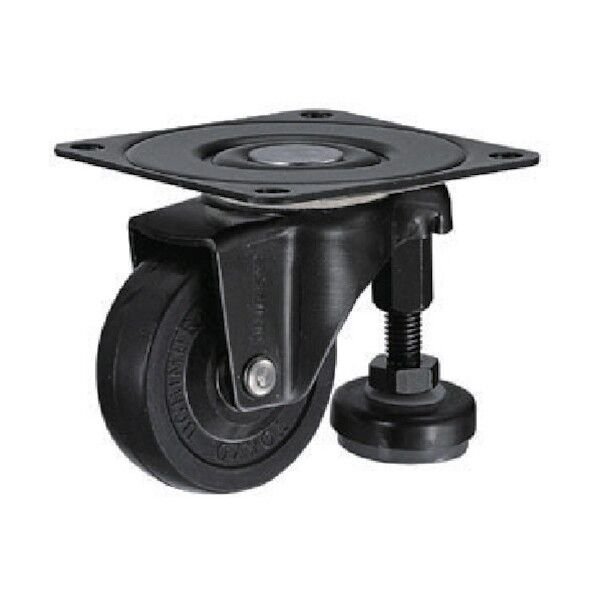 ハッキングキャスター ゴム車 自在