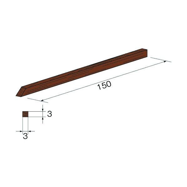 ウッドラッピングスティックX3111 X3111 3本