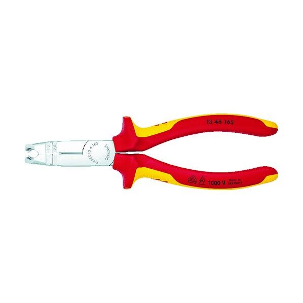 KNIPEX ニッパー機能付きワイヤストリッパー(絶縁タイプ) 165mm