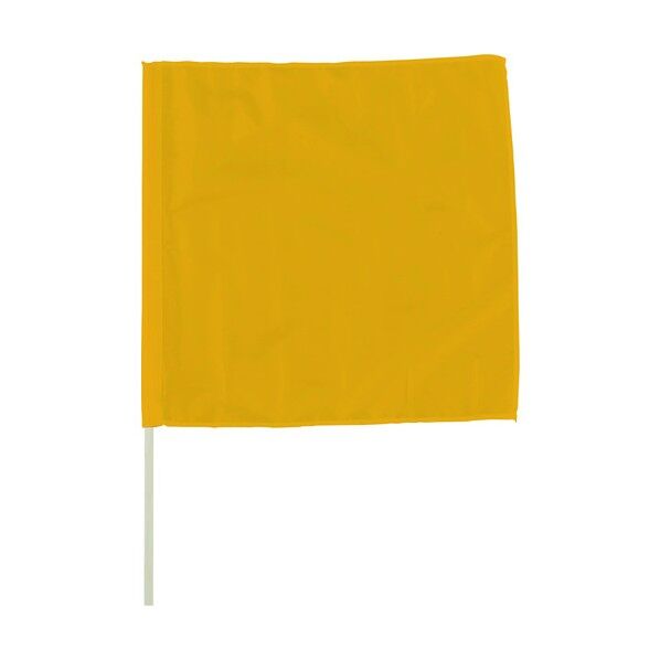 手旗 黄 面ファスナー付 372-23A 1点