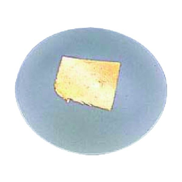 エムズジャパン ガラス丸金箔箸置 T28-02 RHSP301 1個