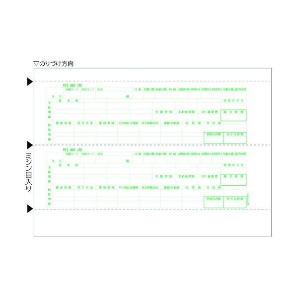 ヒサゴ 給与明細書 2面 2P 6615 1点...