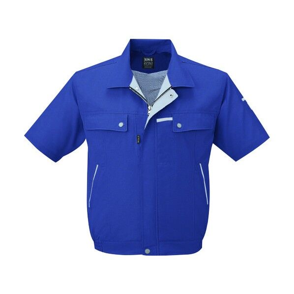 夏 半袖ブルゾン ネイビー色 Sサイズ WA10450-3-S 1点