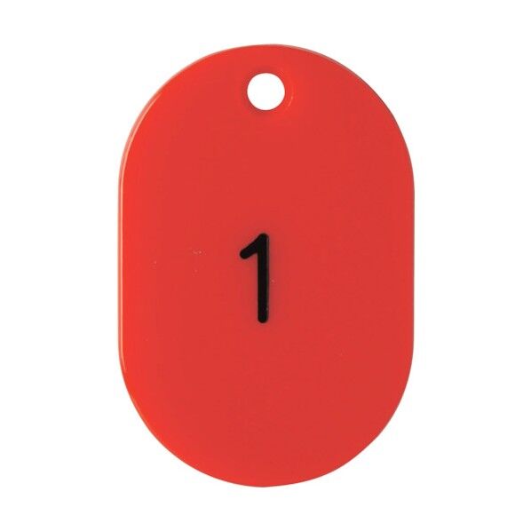 番号札大1~50赤 BN-L1R 1点