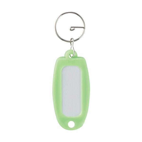 キーホルダー名札(ハードケースタイプ)NF‐YG ライトグリーン 60×27mm 301008 1個