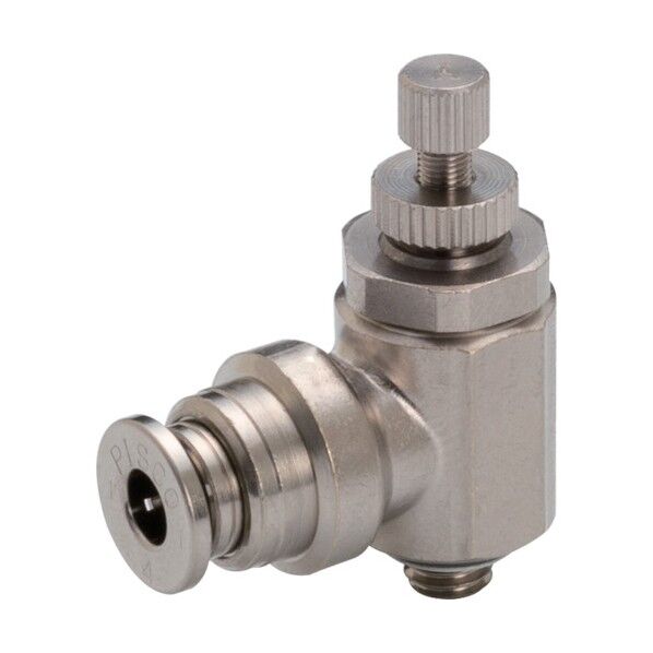 スピードコントローラブラス カバー無し エルボ メーターアウト制御チューブ6ネジM5X08 KJSC6-M5A-1 1点