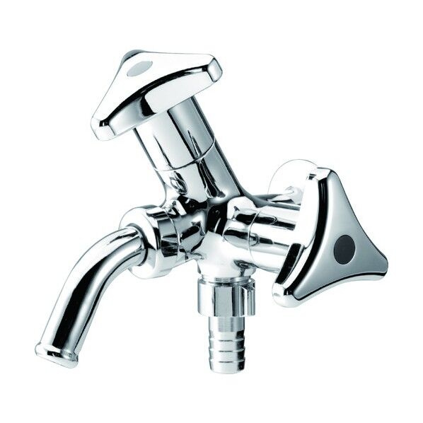 ユーロス双口横水栓