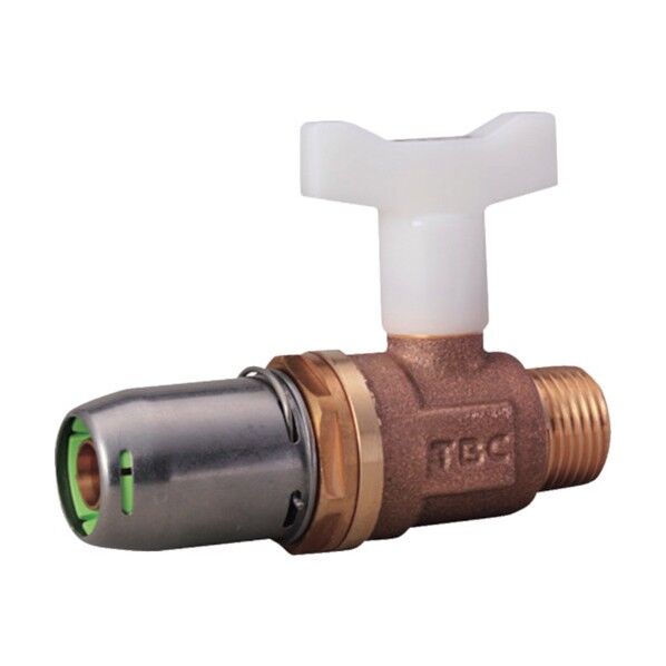 樹脂管用ワンタッチ継手アレスフィット ボール止水栓オネジ13 OT13-NSBOR 1点