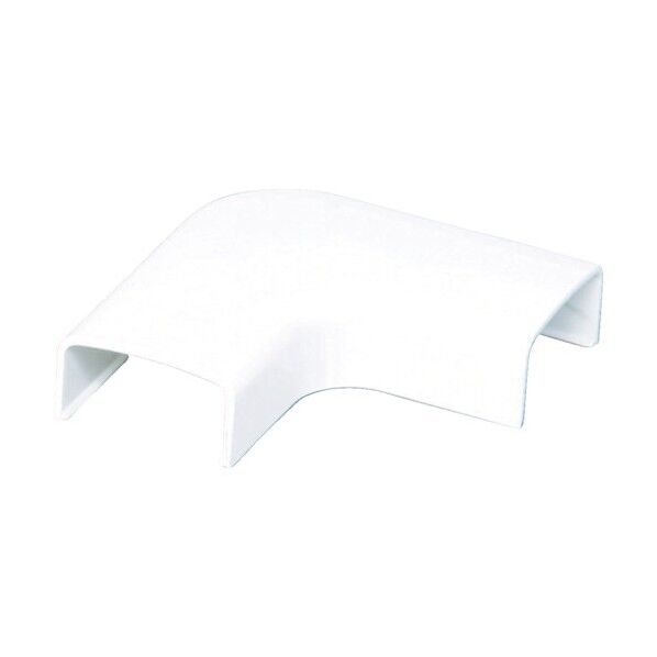 壁用モール曲がりF-22Mホワイト F-22M-WH 1