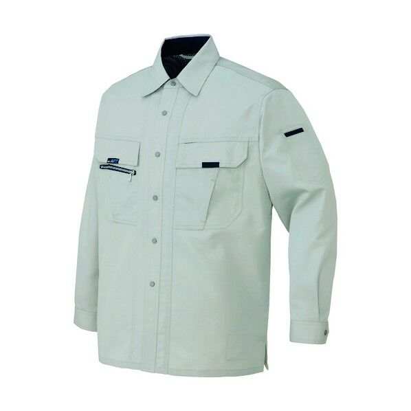 長袖シャツ(男女兼用) 004グレー 4L 9035 1