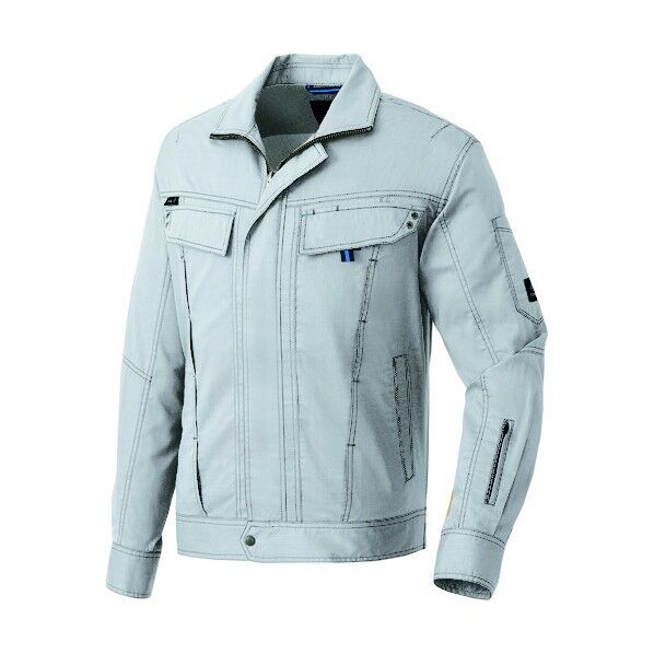 長袖サマーブルゾン（男女兼用） 003シルバーグレー 5L 30530 1