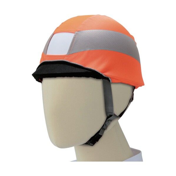 高視認ヘルメットカバー蛍光オレンジ 4073160050 1