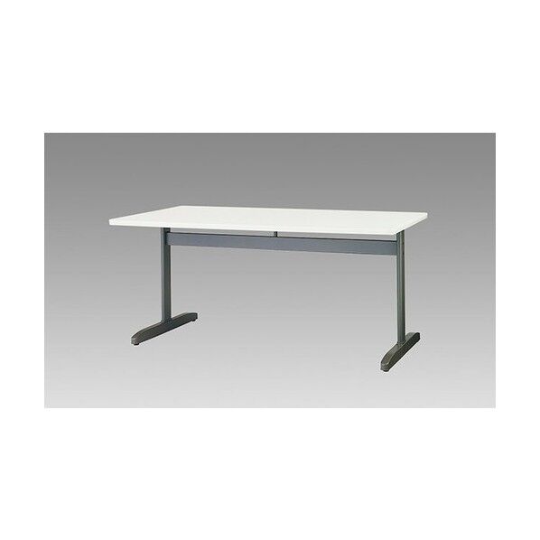 会議用テーブル (T字脚) (直線) KHE1575-WH 1点