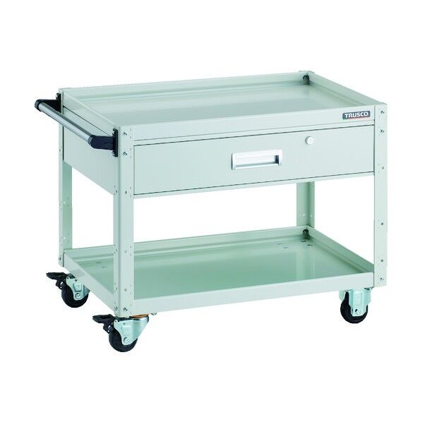 イーグルワゴン 750X500XH600 深型1段引出付 ホワイト EGW-672Y-W 1点