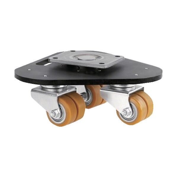 重荷重用高性能双輪キャスターDELTA TWIN(ポリウレタン車輪・メンテナンスフリー) φ80 自在式 994TETP080P63 SUPER CONVEX 1点