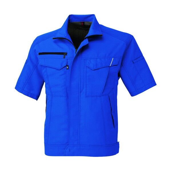 半袖ブルゾン ブルー 5Lサイズ A-8070-6-5L 1点