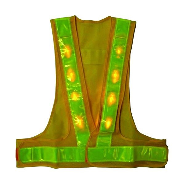 青色LEDベスト 黄/黄 6850054 1点