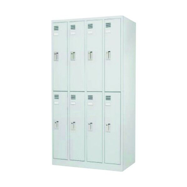 東洋事務器工業 8人用ロッカー FLK-8-WH 1点