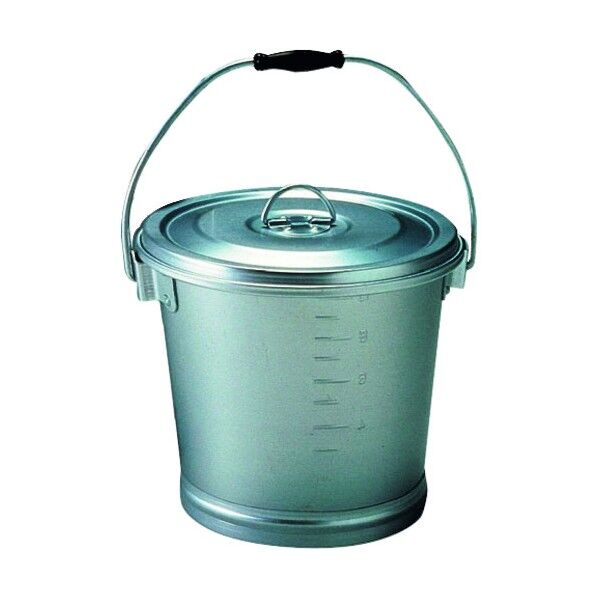 アルマイト 丸型一重食缶 213-B (10l) (10L) ASY17213 1個