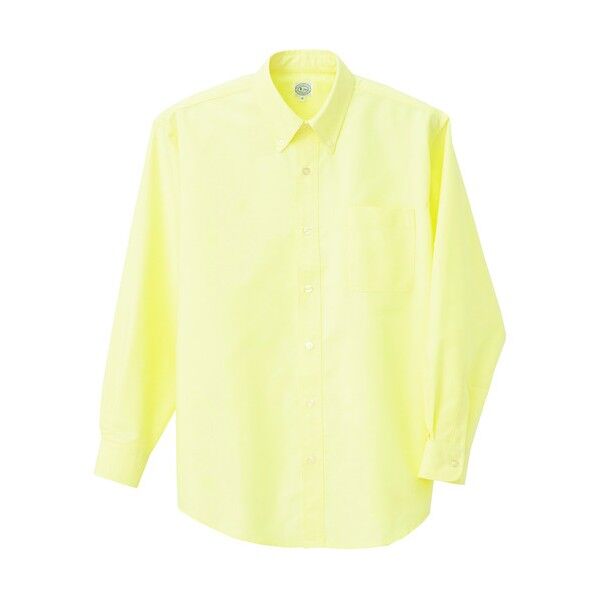 長袖T/Cオックスボタンダウンシャツ(男女兼用) 019イエロー 5L 7822 1