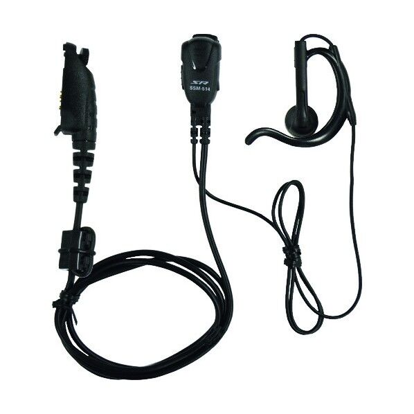 小型タイピンマイク&イヤホン (イヤホン部:耳カケ式オープンエアータイプ)