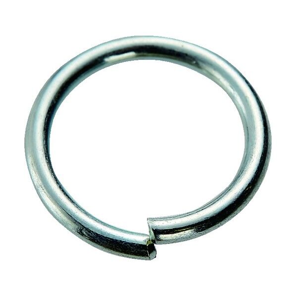 丸リング10個1組鉄ユニクロメッキ