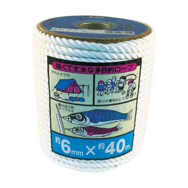 ユタカ ビニロンロープボビン巻６φ×４０ｍ 130 x 110 x 110 mm RV41
