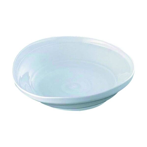 エムズジャパン 白釉タワミ8.0大皿 深 B03-35 ROO3801 1個