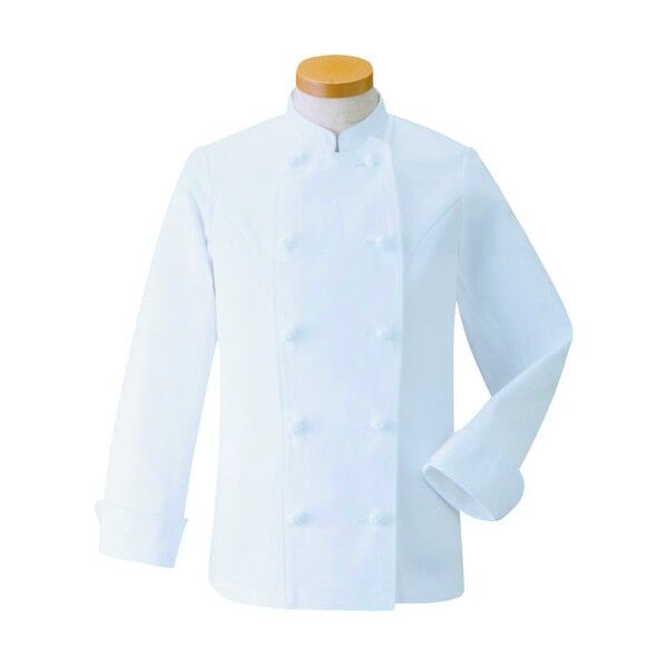 女性用コックコート・長袖KC-427 L (ホワイト) SKT5403 1個