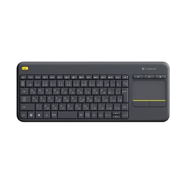 ロジクール ワイヤレス タッチキーボード k400 Plus ブラック K400PBK 1点...